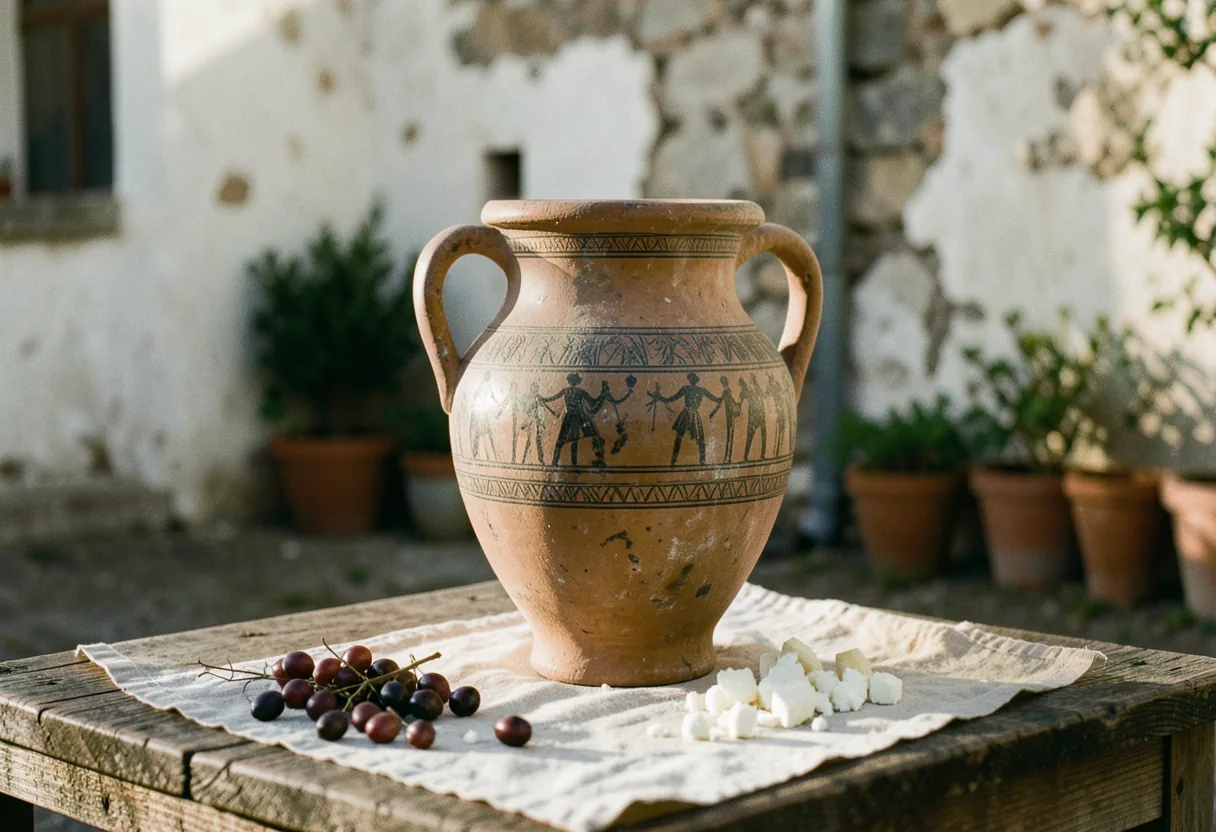 Ancient Greek ruins under soft, diffused light, showcasing Hellenic culture facts.